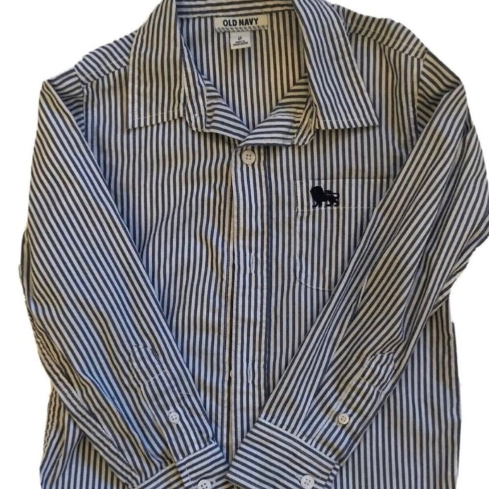 Old Navy Boys Plaid Flannel ButtonDown Shirt Sz XS
